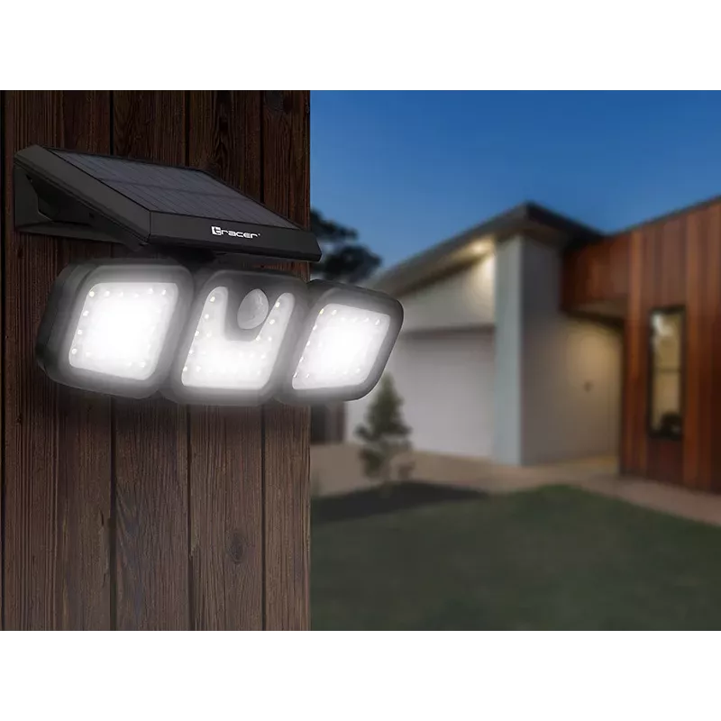 Tracer 47191 Saturn LED Solarflutlicht mit Bewegungsmelder
