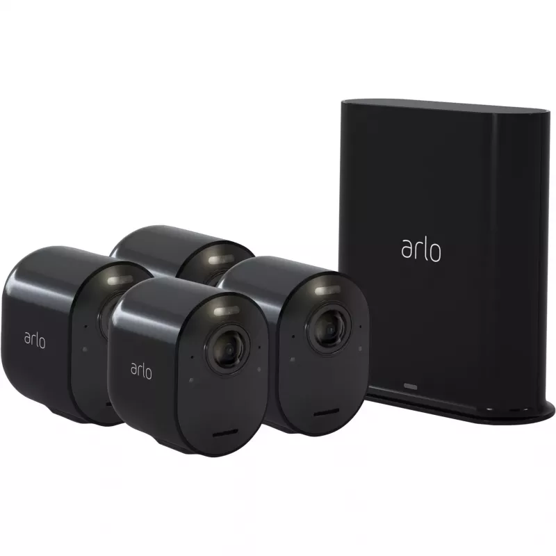 Arlo VMS5440-200EUS Ultra 2K HDR Wire-Free Sicherheitskamera-System (4 Kameras + SmartHub)