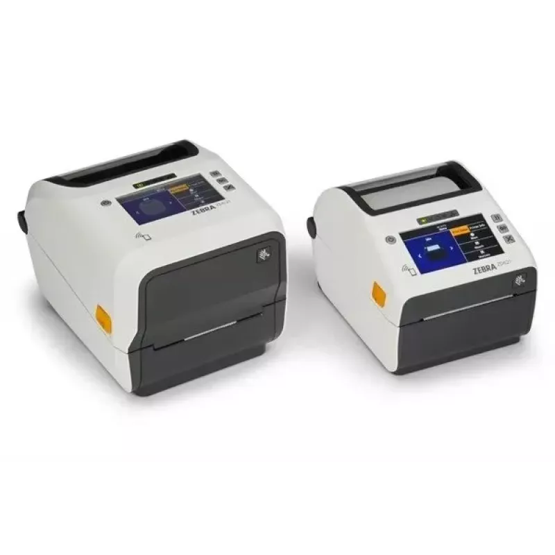 Zebra ZD621d-HC Etikettendrucker, Thermodirekt – 203 dpi – 108-mm-Rolle – 203 mm/s – Farb-Touch-LCD – USB 2.0, LAN, seriell, USB-Host, Bluetooth LE 5 – weiß