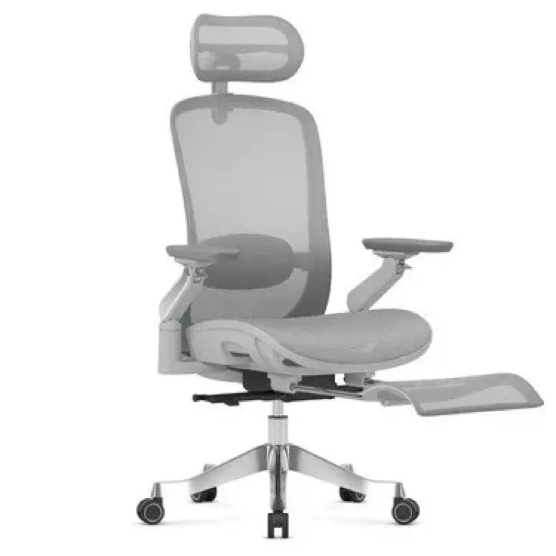 MARK ADLER Leadpro 8.7 Grau Bürostuhl mit Kopfstütze und Wippmechanismus
