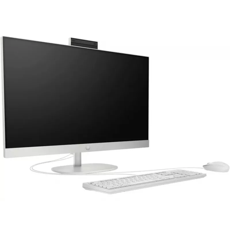 HP All-in-One 27-cr0154nh, Intel Core i7-1355U, 8GB RAM, 512GB SSD, 27 inch Full HD Touchscreen, Windows 11 Home, Weiß (generalüberholt)
