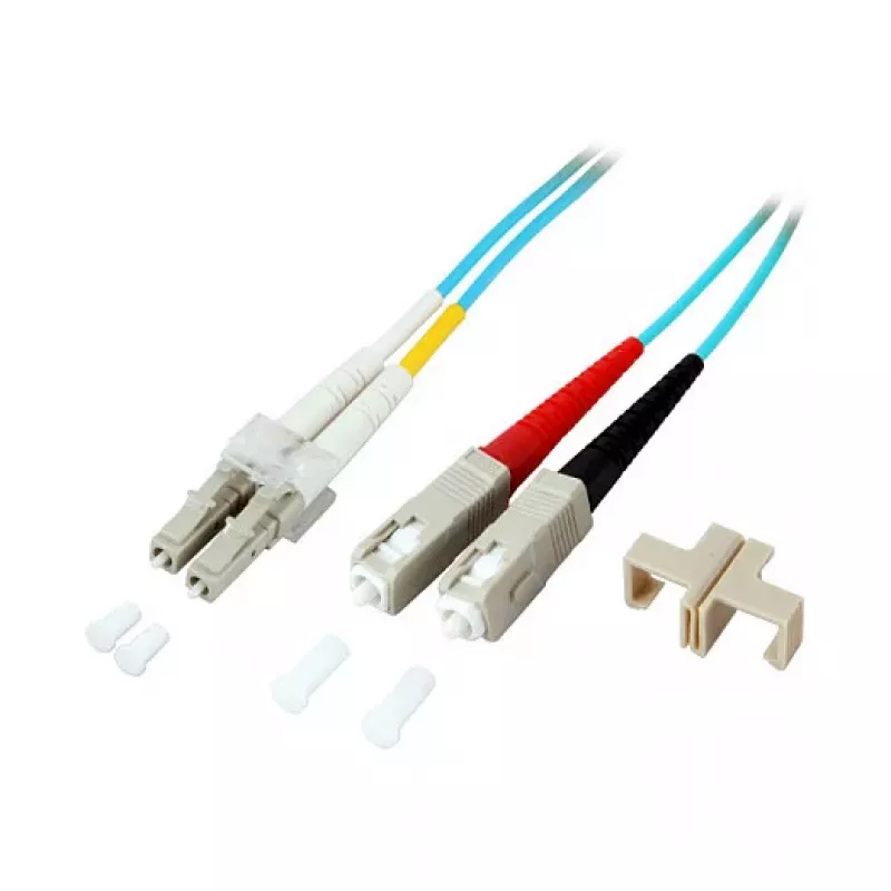 EFB Duplex Patchkabel LC-SC OM3 20m LSZH 2mm Aqua