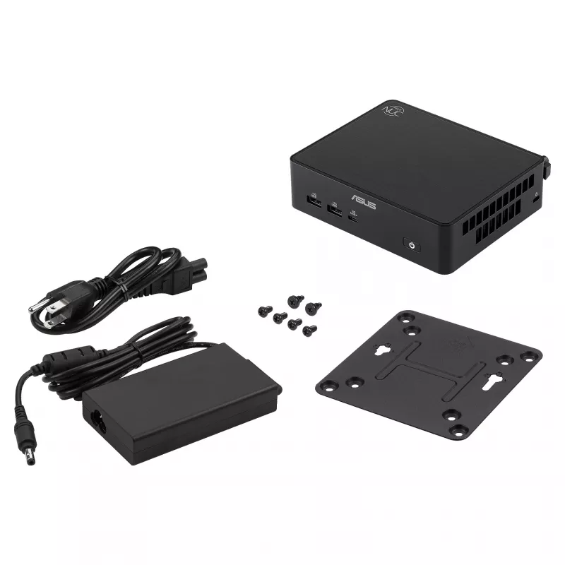 ASUS NUC 16 Pro Grand Canyon RNUC16GDKV560002 Slim Kit Barebone Mini-PC, Intel Core Ultra 5 vPro, EU-Netzkabel, ohne Betriebssystem, Schwarz