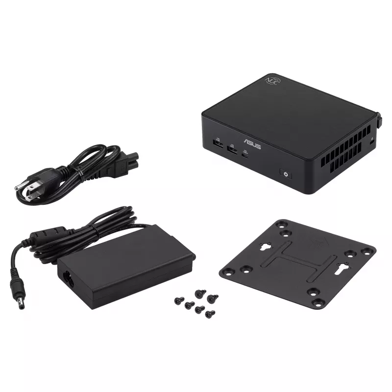 ASUS NUC 16 Pro Grand Canyon RNUC16GDKV560002 Slim Kit Barebone Mini-PC, Intel Core Ultra 5 vPro, EU-Netzkabel, ohne Betriebssystem, Schwarz