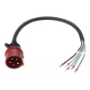 Anker SOLIX Stromkabel, IEC 60309 3P+N+E auf offenes Ende, 32 A, 60 cm, Rot