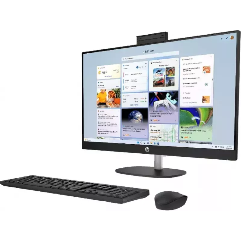 HP All-in-One 27-cr1003ne Intel Core Ultra 7 155U 32GB DDR5 RAM 512GB SSD 27 inch Full HD Touchscreen Windows 11 Home (generalüberholt)