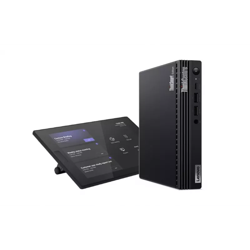 Lenovo ThinkSmart Tiny Kit 12XH000BMT Videokonferenz-Kit, Intel Core i3-13100T, 16GB DDR4, 256GB SSD, ThinkSmart Controller, Windows 11 IoT Enterprise