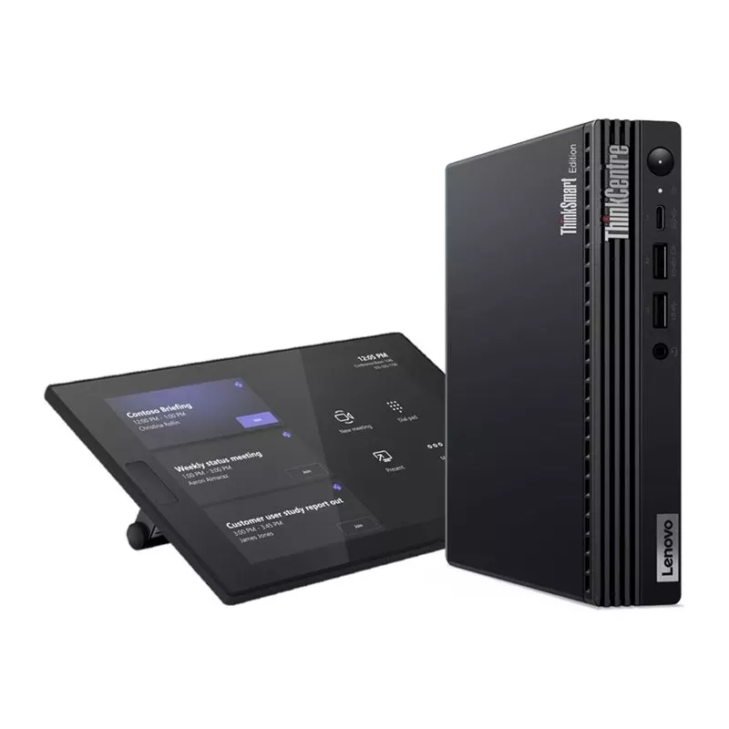 Lenovo ThinkSmart Tiny Kit 12XH000BMT Videokonferenz-Kit, Intel Core i3-13100T, 16GB DDR4, 256GB SSD, ThinkSmart Controller, Windows 11 IoT Enterprise