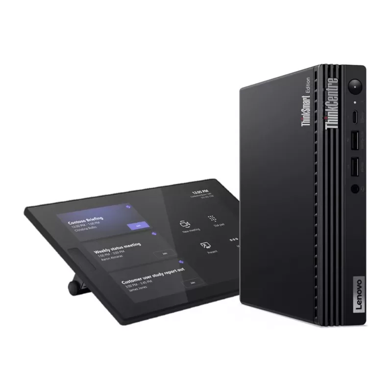 Lenovo ThinkSmart Tiny Kit 12XH000BMT Videokonferenz-Kit, Intel Core i3-13100T, 16GB DDR4, 256GB SSD, ThinkSmart Controller, Windows 11 IoT Enterprise