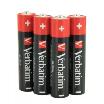 Verbatim 49500 Alkaline-Batterien AAA LR03 (4 Stück/Packung)