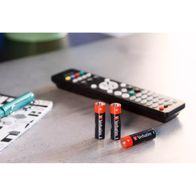 Verbatim 49501 Alkaline-Batterien AA LR6 (4 Stück/Packung)