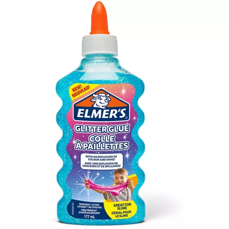 Elmer's 2077252 Flüssigkleber - 177 ml (6 fl oz) - waschbar, ungiftig, trocknet klar - Quetschflasche