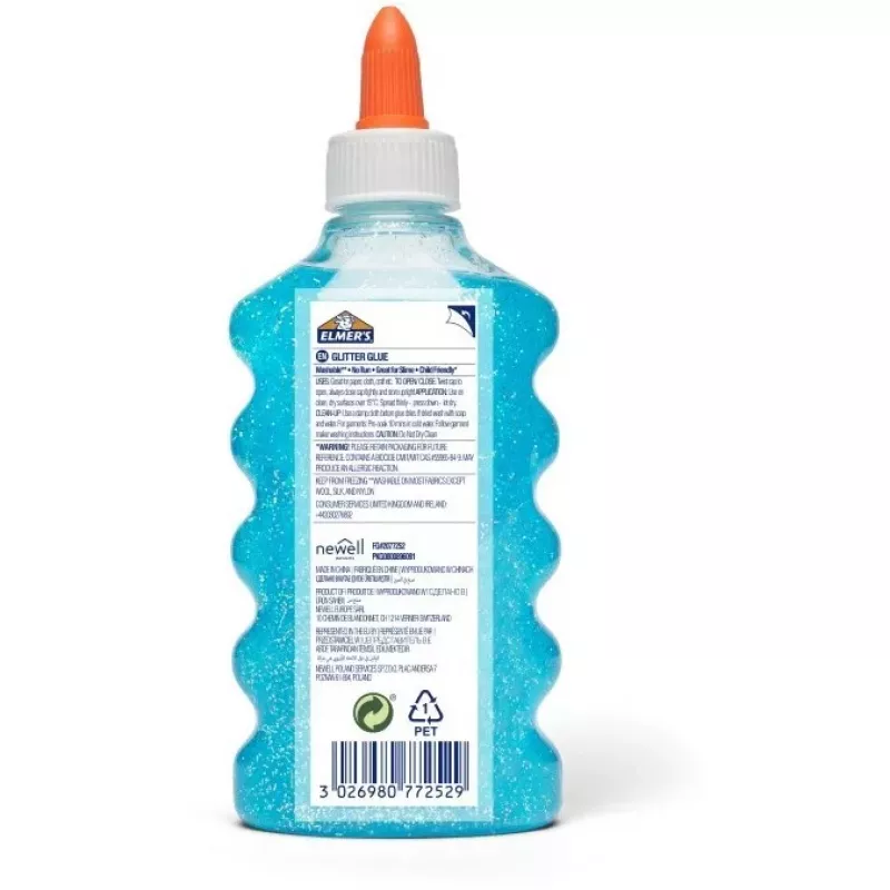 Elmer's 2077252 Flüssigkleber - 177 ml (6 fl oz) - waschbar, ungiftig, trocknet klar - Quetschflasche