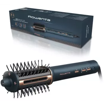 Rowenta Air Brush 3D UB9720E0 Warmluft-Stylingbürste, Dunkelblau/Kupfer