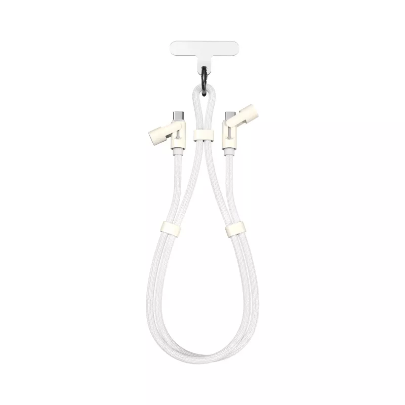 SBOX Lanyard White USB-C-auf-USB-C-Kabel 1,5 m Weiß