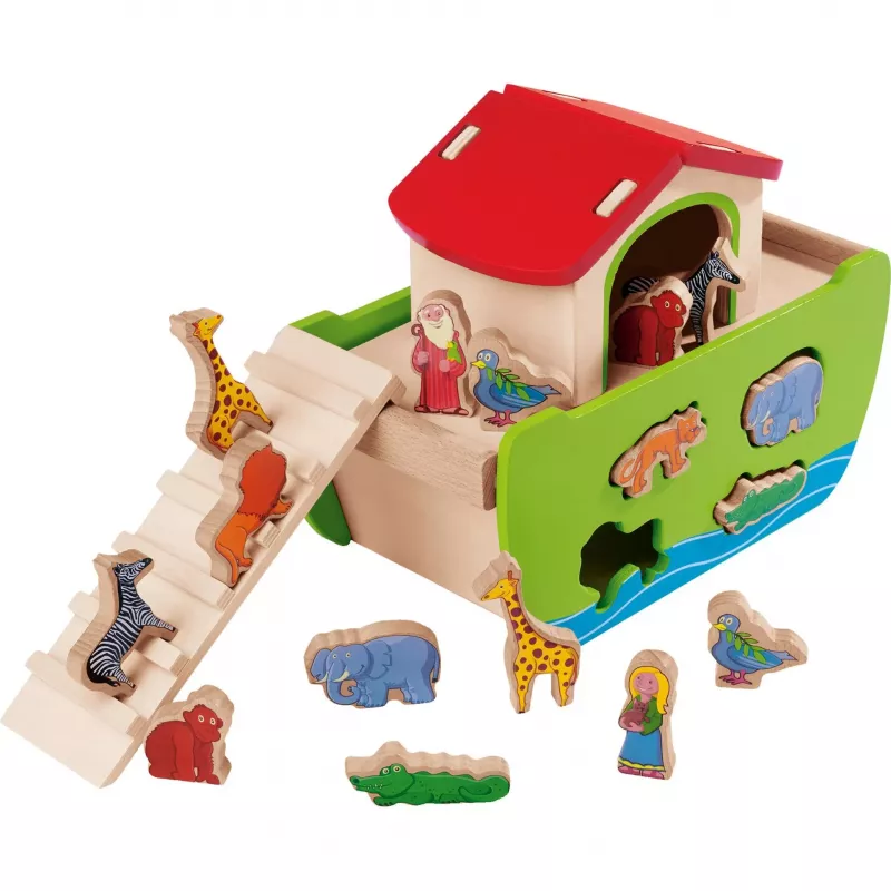 SIMBA-DICKIE Holz-Steckspiel Arche Noah (21 Teile)