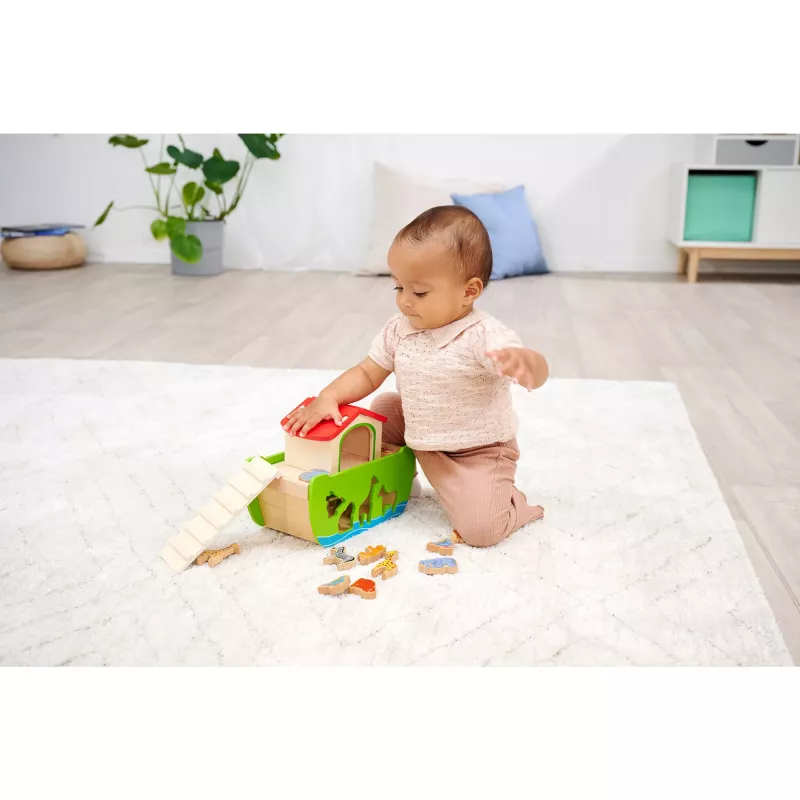 SIMBA-DICKIE Holz-Steckspiel Arche Noah (21 Teile)
