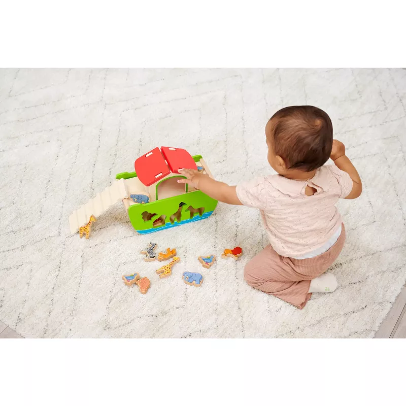 SIMBA-DICKIE Holz-Steckspiel Arche Noah (21 Teile)