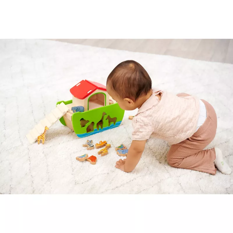 SIMBA-DICKIE Holz-Steckspiel Arche Noah (21 Teile)