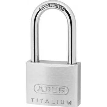 ABUS 64TI/40HB40 KD Titalium Vorhängeschloss, gleichschließend, hoher Bügel, Sicherheitsstufe 5