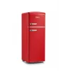 SEVERIN RKG 8930 Retro Red Kühl-Gefrierkombination, 208 L, Energieklasse E