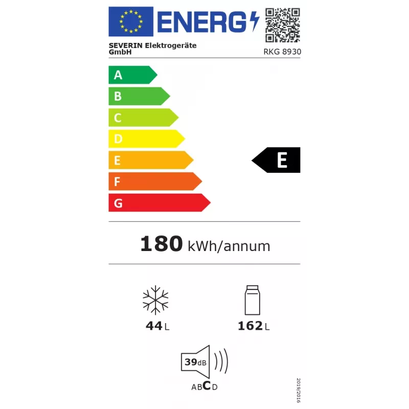 SEVERIN RKG 8930 Retro Red Kühl-Gefrierkombination, 208 L, Energieklasse E