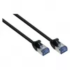 GoodConnections RNS® SlimLine Cat.6A U/FTP Patchkabel, LSZH, 500MHz, Kupfer, Schwarz, 2m
