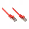 GoodConnections Alcasa Cat5e RJ-45 Patchkabel, 0,15m, Rot, Vergoldete Anschlüsse