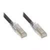 Good Connections RNS® Patchkabel mit Rastschutz und Verriegelung, Cat. 6A, S/FTP, PiMF, halogenfrei (LSZH), 500MHz, Schwarz, 1,5m