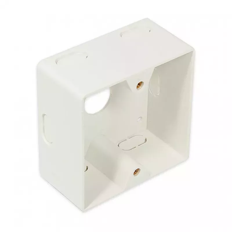 GoodConnections Aufputzgehäuse 80x80x40mm Perlweiß RAL 1013 GC-N0029