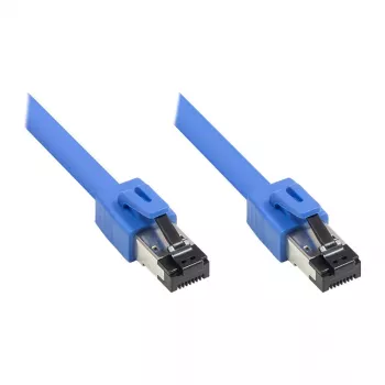 GoodConnections RNS® Patchkabel Cat. 8.1, S/FTP, PiMF, halogenfrei (LSZH), 2000MHz, 40Gbit/s, Blau, 2m