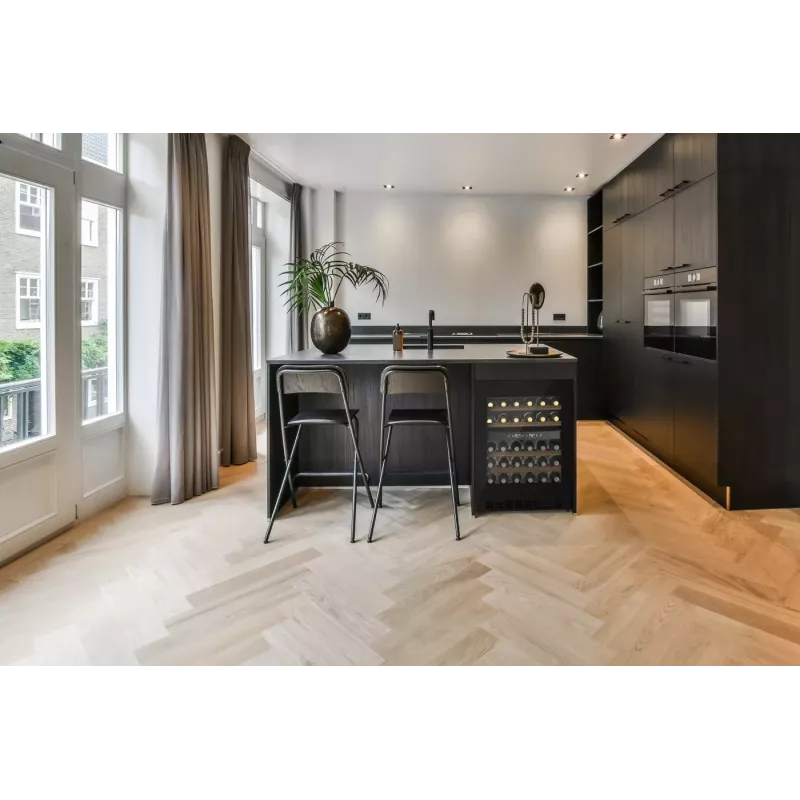 CASO WineDeluxe WDU 36 Einbau-Weinkühlschrank 36 Flaschen Kompressor Schwarz Energieklasse F