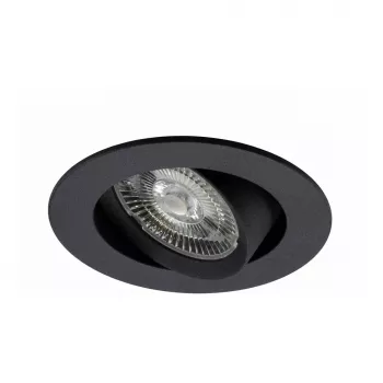 SYNERGY21 Helios LED Einbau-Deckenspot Schwarz Rund Schwenkbar Warmweiß 5W 400lm 2700K
