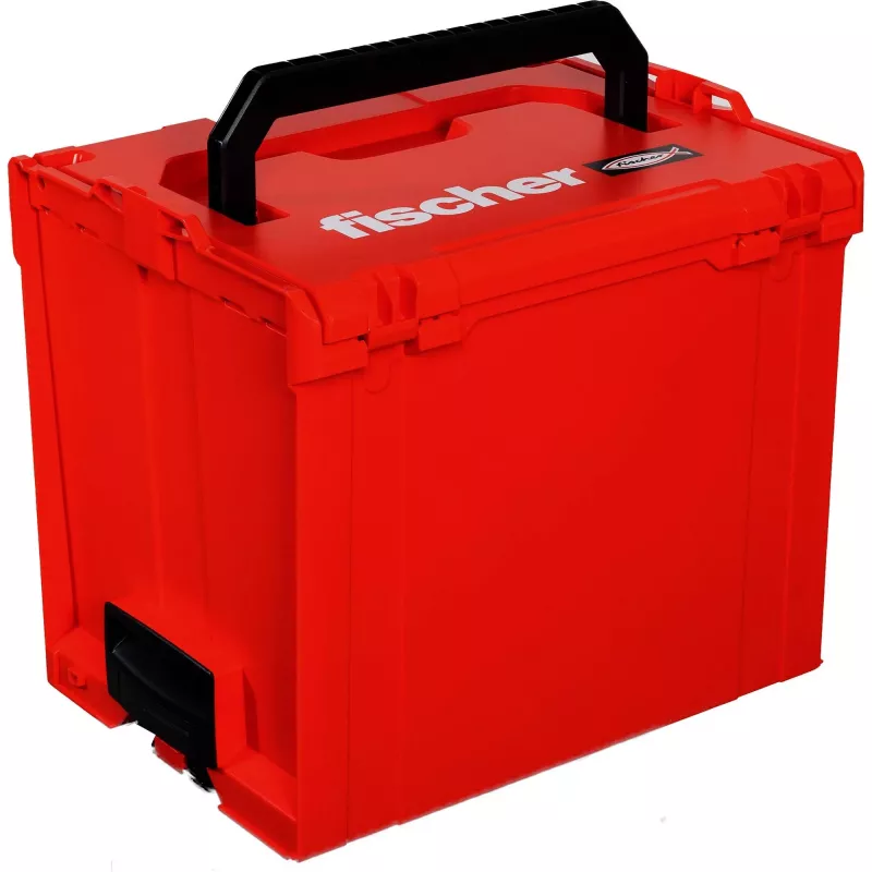 FISCHER L-BOXX FLB 374 Leere Werkzeugaufbewahrungsbox, Rot/Schwarz