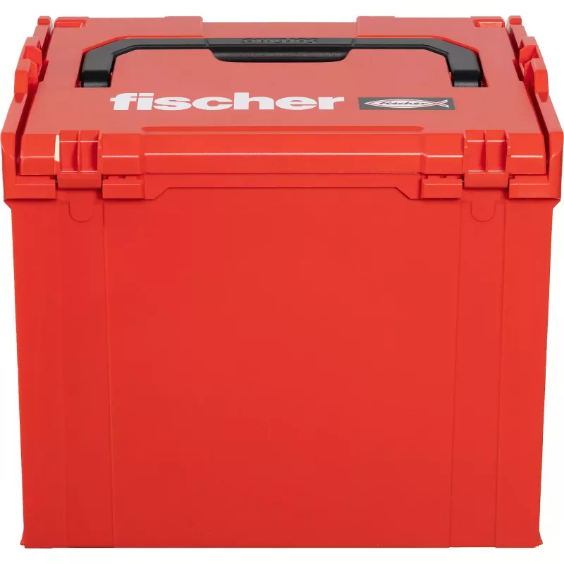 FISCHER L-BOXX FLB 374 Leere Werkzeugaufbewahrungsbox, Rot/Schwarz