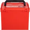 FISCHER L-BOXX FLB 374 Leere Werkzeugaufbewahrungsbox, Rot/Schwarz