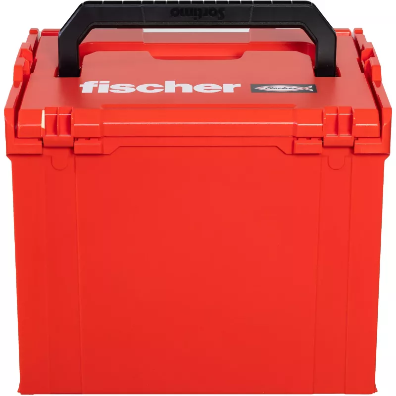 FISCHER L-BOXX FLB 374 Leere Werkzeugaufbewahrungsbox, Rot/Schwarz