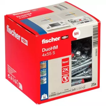 Fischer DuoHM 4x55 S TX Hohlraumdübel, 25 Stk.