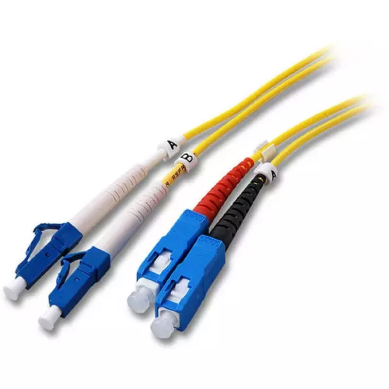 EFB Elektronik Duplex Jumper LC-SC 9/125µm OS2 LSZH Gelb 2,0mm 10m