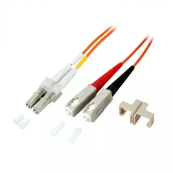 EFB-Elektronik Duplex Jumper LC-SC OM1 62.5/125µm 3m Orange LSZH Fiber Optic Patch Cable