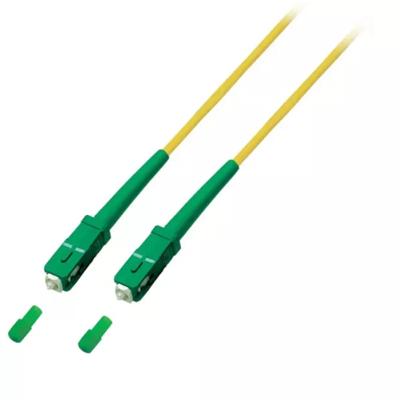 EFB Elektronik Simplex-Glasfaser-Patchkabel SC/APC-SC/APC OS2, 1 m, gelb