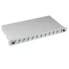 EFB Elektronik B71921L12 LC Spleißbox OS2 Singlemode 12 Pigtails / 6 Kupplungen, Blau/Grau, Metall, 483 mm