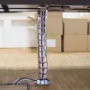 LogiLink KAB0064 Flexibler vertikaler Kabelorganizer, Metall, 72 cm, Silber