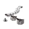 LogiLink KAB0064 Flexibler vertikaler Kabelorganizer, Metall, 72 cm, Silber