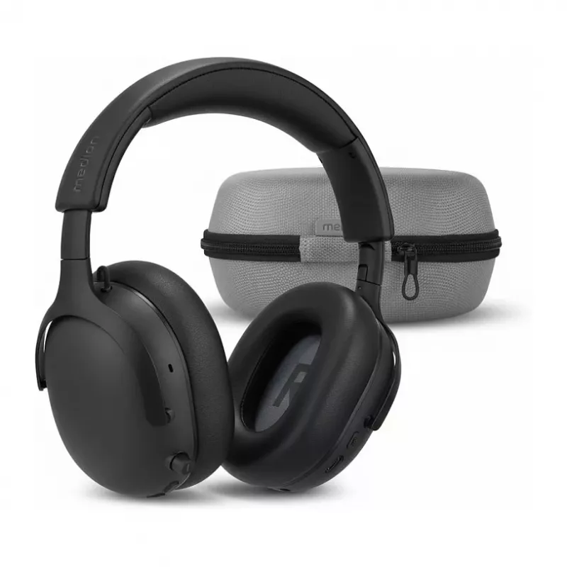 MEDION LIFE HX-1 Plus Over-Ear-Kopfhörer, ANC, Schwarz