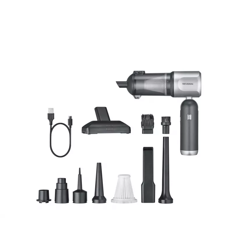 Severin HV 7135 S'Power Vac & Blow kabelloser Handstaubsauger, Anthrazit