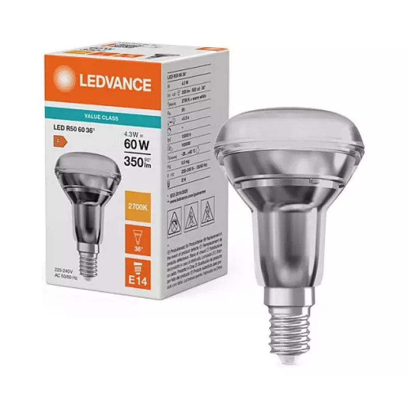 OSRAM R506036 4,3W 827 E14 P LED-Reflektorlampe 350 lm 2700K Warmweiß