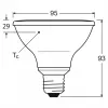 OSRAM PAR30 7,5W 75W-Äquivalent LED-Reflektorlampe dimmbar 10W 633lm 2700K Warmweiß E27 36° Abstrahlwinkel
