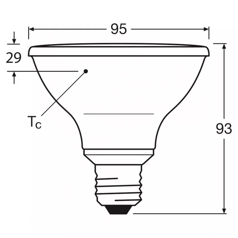 OSRAM PAR30 7,5W 75W-Äquivalent LED-Reflektorlampe dimmbar 10W 633lm 2700K Warmweiß E27 36° Abstrahlwinkel