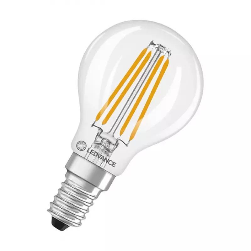 OSRAM CLP40 DIM 3.4W 827 FIL CL E14 P LED dimmbare Tropfenlampe klar 2700K